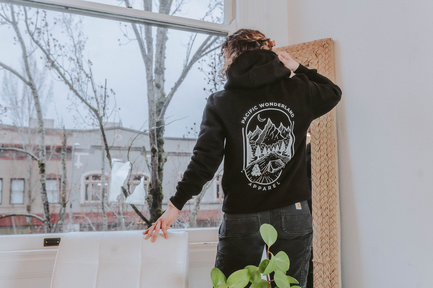 HEAVYWEIGHT CAMP HOODIE - BLACK Hoodie PACIFIC WONDERLAND SHOP