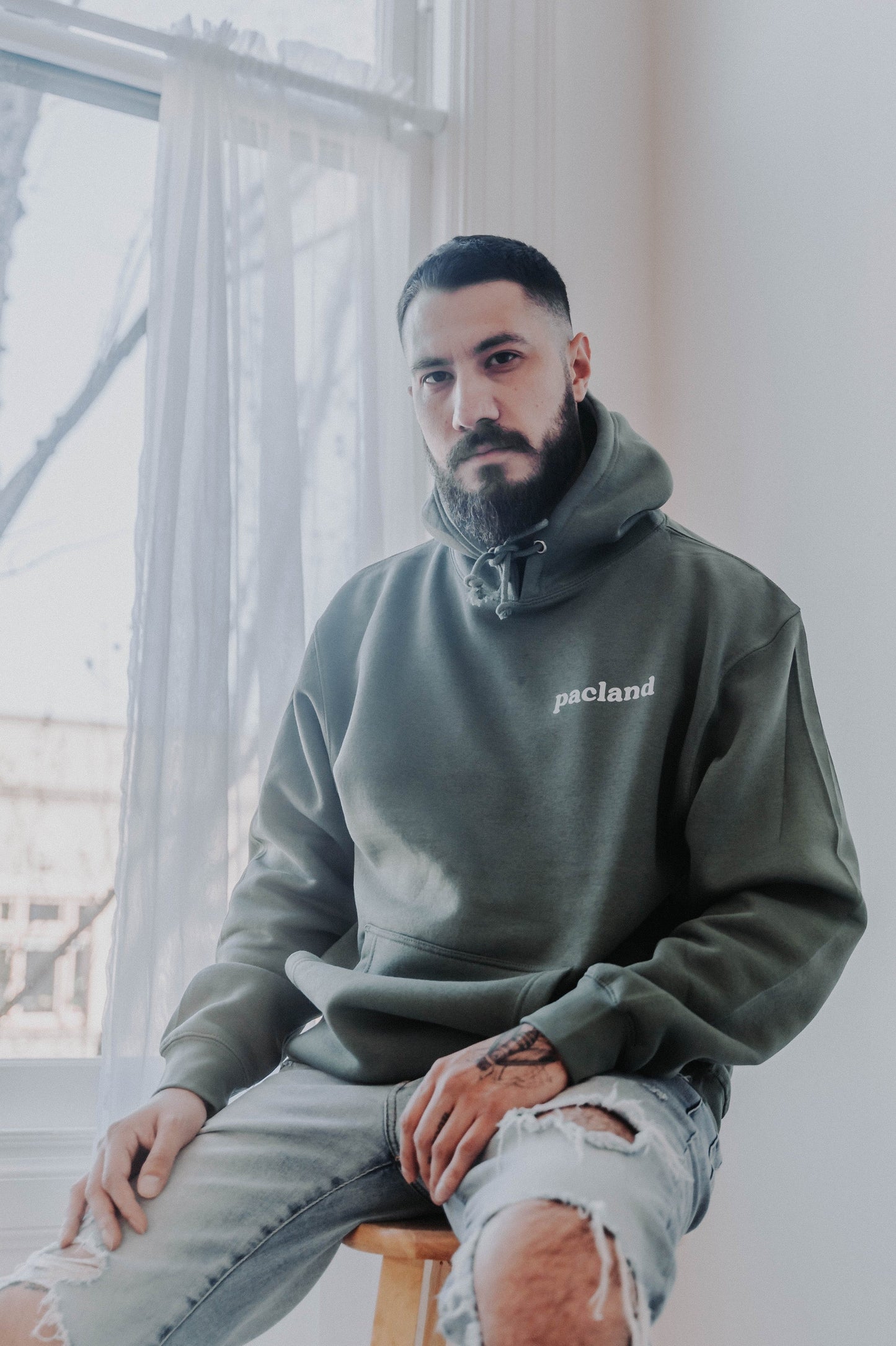 HEAVYWEIGHT PACLAND - GREEN Hoodie PACIFIC WONDERLAND SHOP