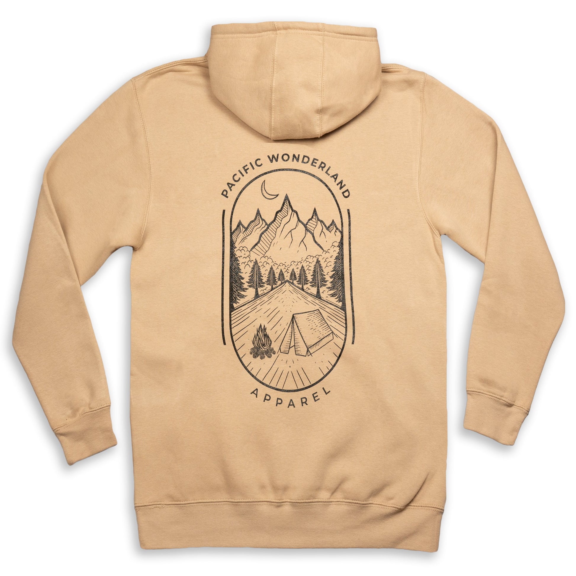 HEAVYWEIGHT CAMP HOODIE - SAND Hoodie PACIFIC WONDERLAND SHOP 